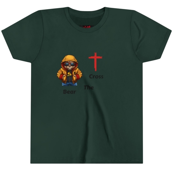 Bear The Cross Youth Short Sleeve Tee - Picture 1 of 4